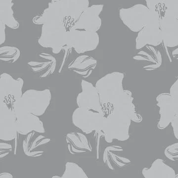 Floral Brush strokes Seamless Pattern Background Stock Illustration