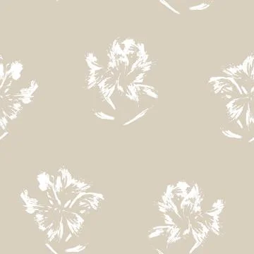 Floral Brush strokes Seamless Pattern Background Illustrazione stock