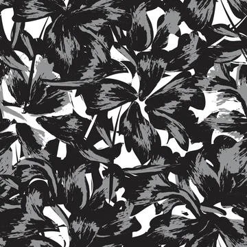 Floral Brush strokes Seamless Pattern Background Illustrazione stock