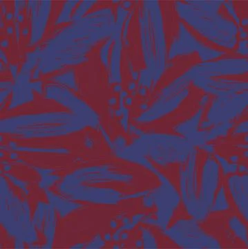 Floral Brush strokes Seamless Pattern Background 스톡 일러스트
