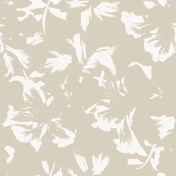 Floral Brush strokes Seamless Pattern Background Stock Illustration