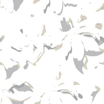 Floral Brush strokes Seamless Pattern Background Illustrazione stock