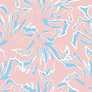 Floral Brush strokes Seamless Pattern Background イラスト素材