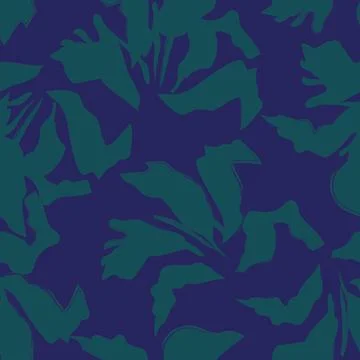Floral Brush strokes Seamless Pattern Background Stock Illustration