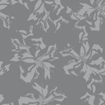 Floral Brush strokes Seamless Pattern Background Stock Illustration