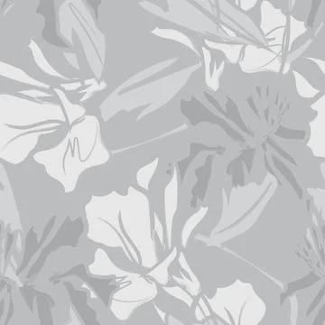 Floral Brush strokes Seamless Pattern Background Stock Illustration