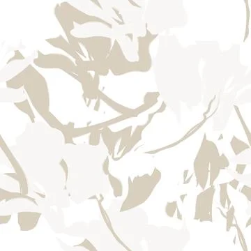 Floral Brush strokes Seamless Pattern Background Stock Illustration