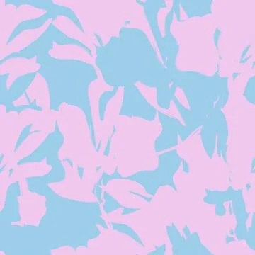 Floral Brush strokes Seamless Pattern Background Illustrazione stock
