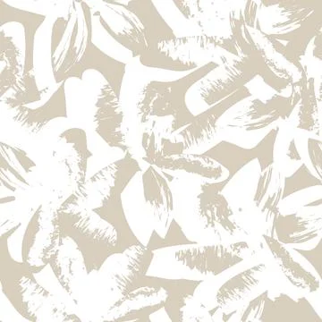 Floral Brush strokes Seamless Pattern Design Stock Illustration