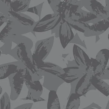 Floral Brush strokes Seamless Pattern Design Illustrazione stock
