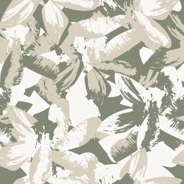 Floral Brush strokes Seamless Pattern Design 스톡 일러스트