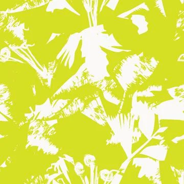 Floral Brush strokes Seamless Pattern Design Stock Illustration