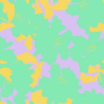 Floral Brush strokes Seamless Pattern Design Stock Illustration