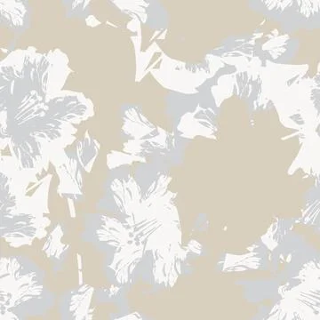 Floral Brush strokes Seamless Pattern Design 스톡 일러스트