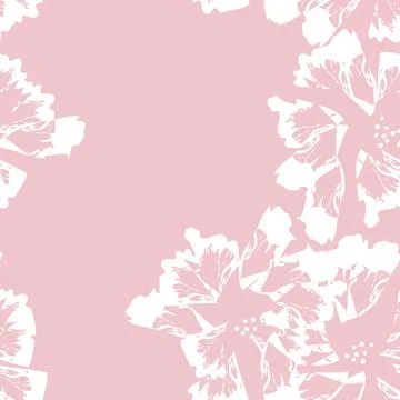 Floral Brush strokes Seamless Pattern Design Stock Illustration
