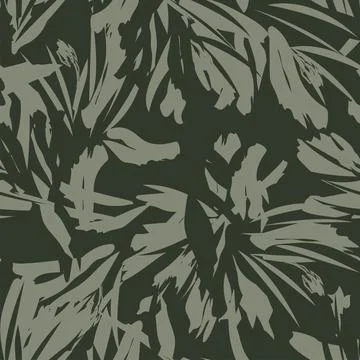 Floral Brush strokes Seamless Pattern Design Stock Illustration