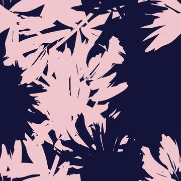 Floral Brush strokes Seamless Pattern Design 스톡 일러스트