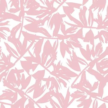 Floral Brush strokes Seamless Pattern Design 스톡 일러스트