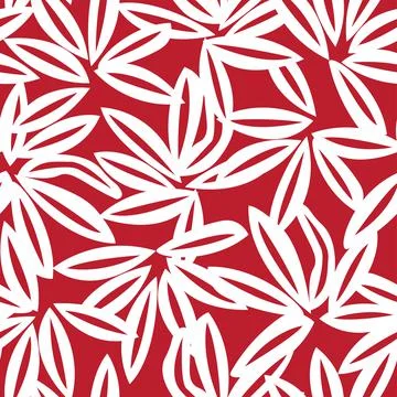 Floral Brush strokes Seamless Pattern Design 스톡 일러스트