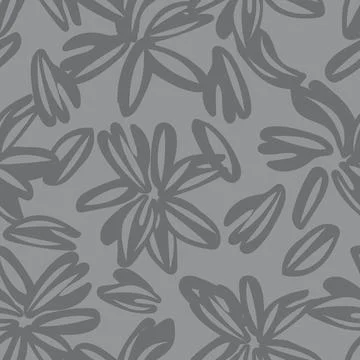 Floral Brush strokes Seamless Pattern Design 스톡 일러스트