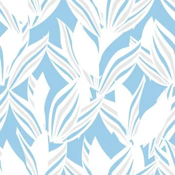 Floral Brush strokes Seamless Pattern Design Stock Illustration