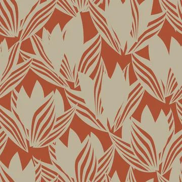 Floral Brush strokes Seamless Pattern Design Stock Illustration