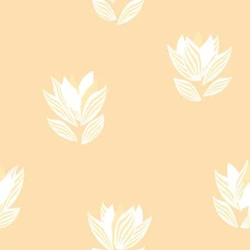 Floral Brush strokes Seamless Pattern Design Illustrazione stock