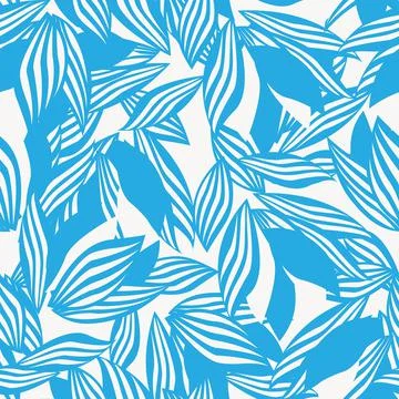 Floral Brush strokes Seamless Pattern Design Stock Illustration