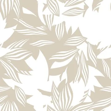 Floral Brush strokes Seamless Pattern Design Stock Illustration