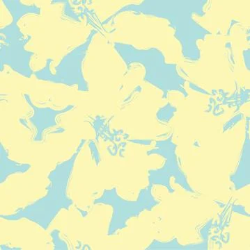 Floral Brush strokes Seamless Pattern Design Illustrazione stock