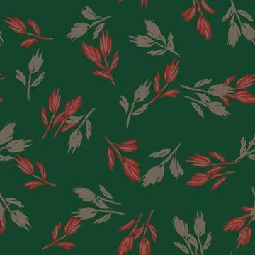 Floral Brush strokes Seamless Pattern Design Stock Illustration