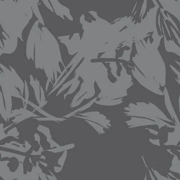 Floral Brush strokes Seamless Pattern Design Stock Illustration