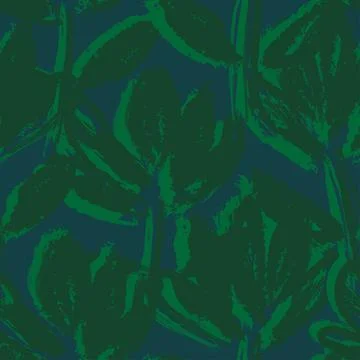 Floral Brush strokes Seamless Pattern Design Stock Illustration