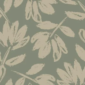 Floral Brush strokes Seamless Pattern Design Stockillustratie