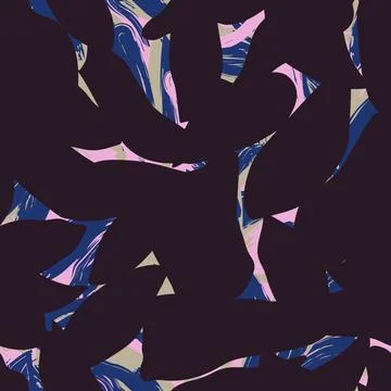 Floral Brushstroke textile pattern design in dark purple for fashion and ho.. Stock Illustration