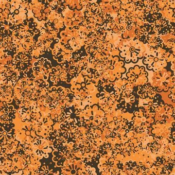A floral camo texture seamless vector pattern Stock Illustration