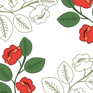 Floral card background Stock Illustration