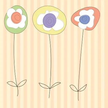 Floral card Stock Illustration