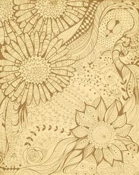 Floral card Stock Illustration