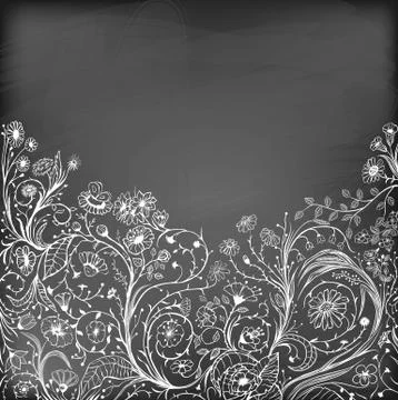 Floral card Illustrazione stock