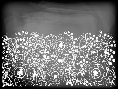 Floral card Illustrazione stock
