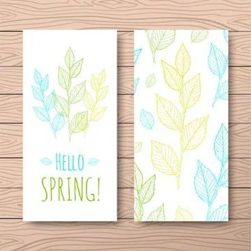 Floral card Illustrazione stock
