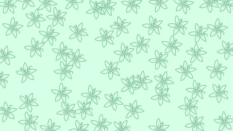 Floral cartoon doodle pattern with fun minimalist4 Stock-Footage 328271652