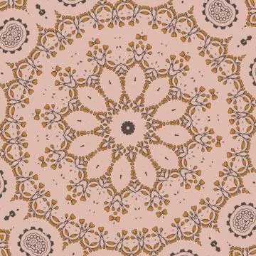 Floral circle pattern 스톡 일러스트