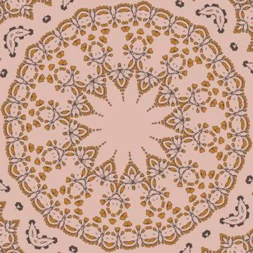 Floral circle pattern Stock Illustration