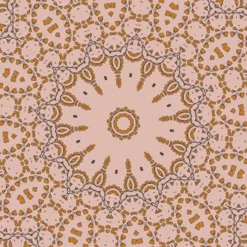 Floral circle pattern Stock Illustration