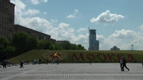 Floral Clock Stock Footage 7130288