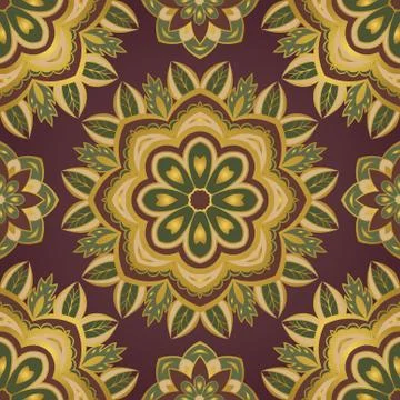 Floral color pattern. Stock-Illustration
