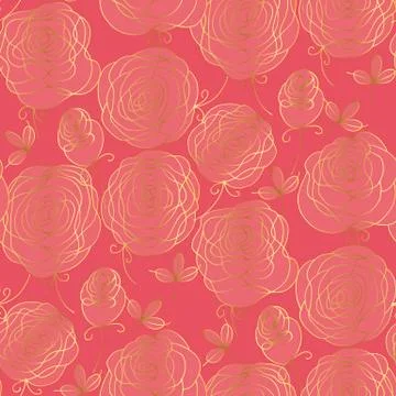 Floral color seamless vector pattern Illustrazione stock