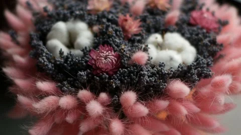 Floral composition closeup. Stock Footage 97868400